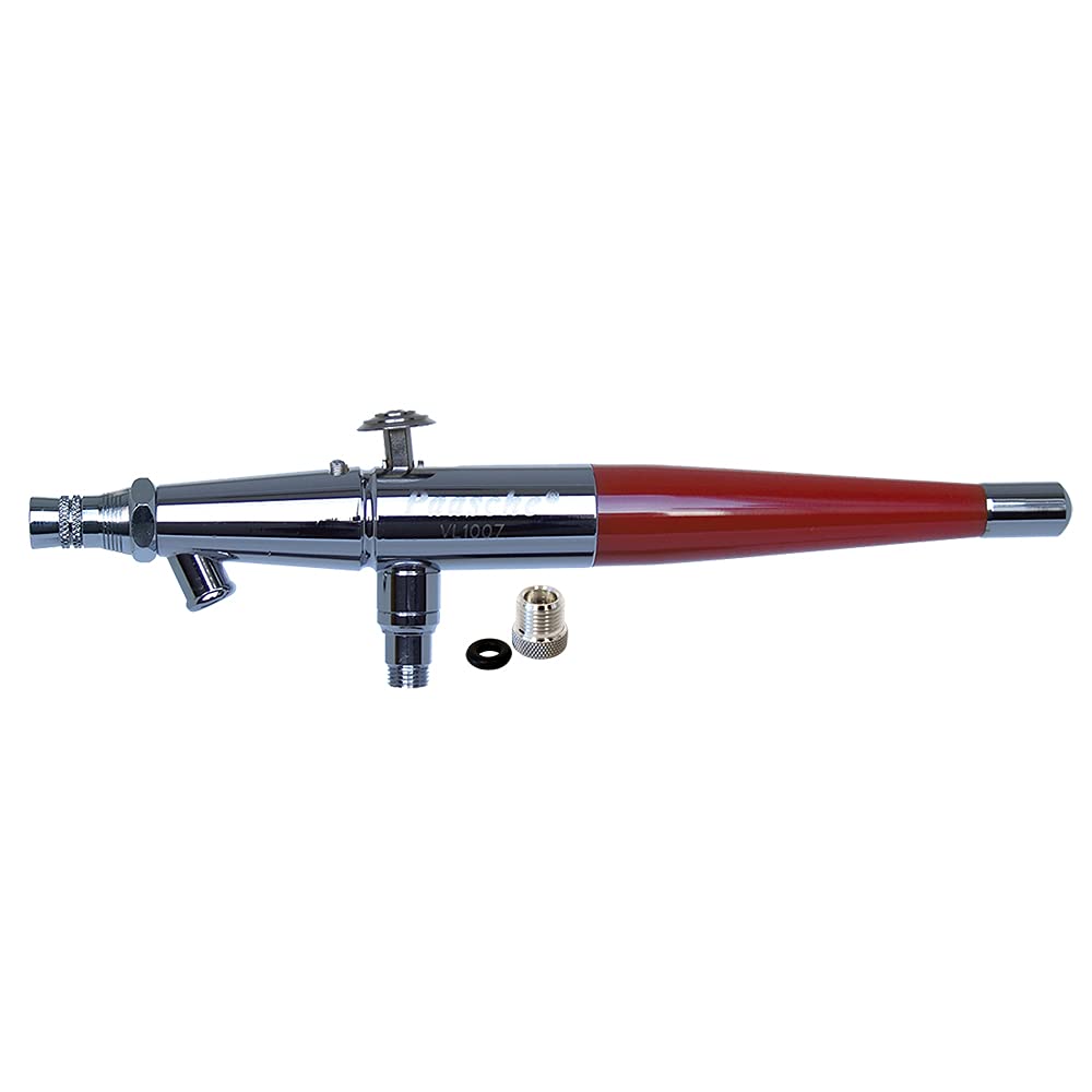 Aérographe Paasche VL#5L double action à mélange interne et siphon argenté pour peinture