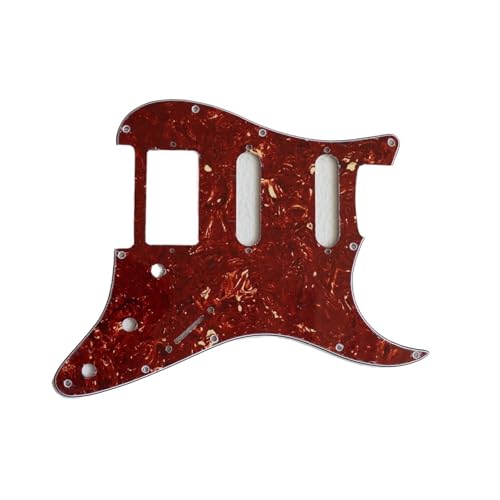 Pickguard guitare électrique ST SSH 1 trou vissé plaque de protection noir