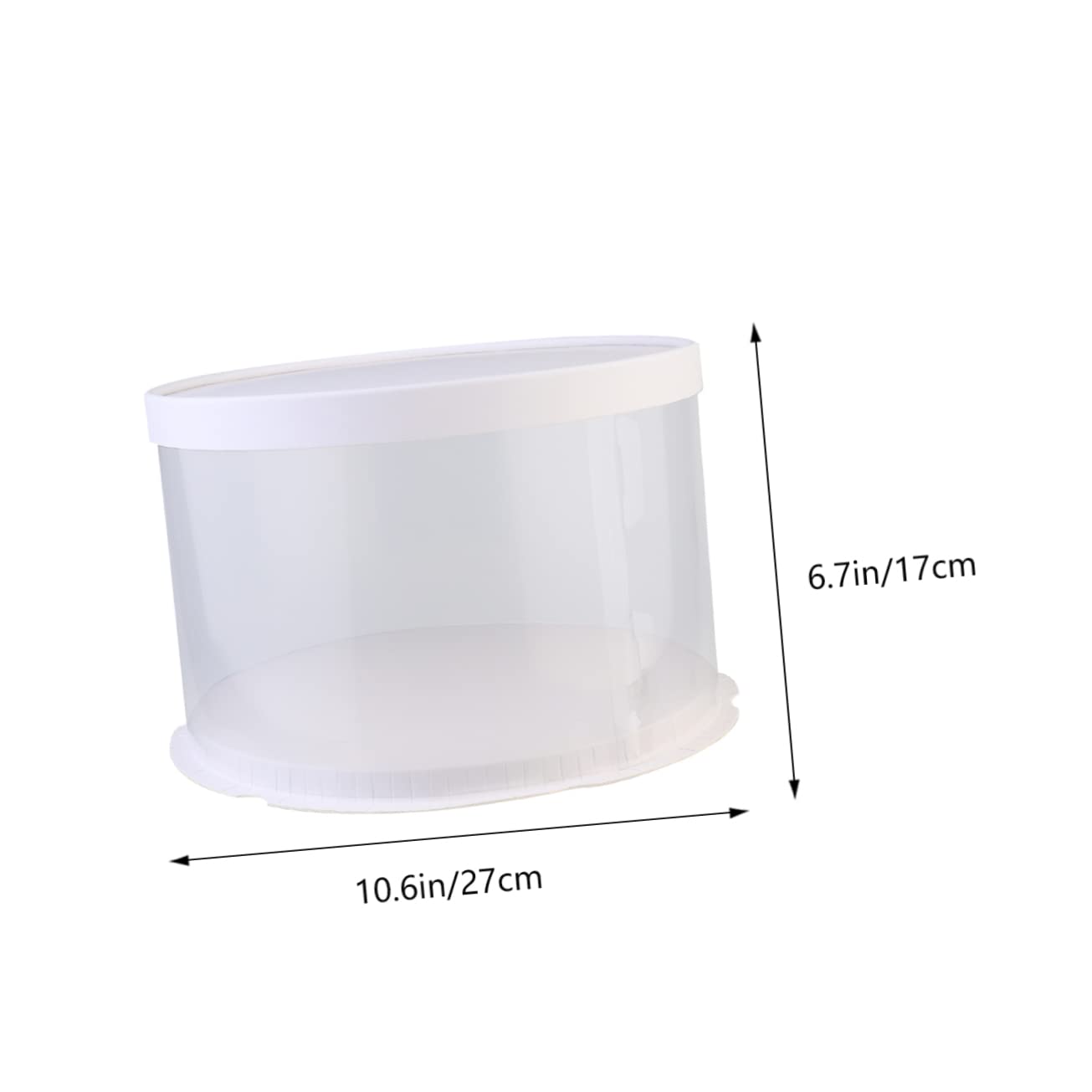 DECOMELODY 1Pc Plastic Cake Box Bakery Storage Container for Wedding Party Cakes Lightweight Safe and Practical Design for Cake Packing and Presentation