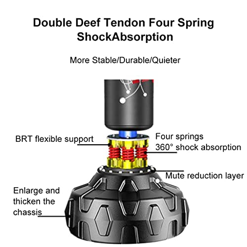 Speed Bags Boxing, Reflex Ball Cobra Bag, With Spinning Bar, Height Adjustable - Speed Trainer Punching Spinning Bar - Great For Mma Training (Color : Black, Size : 155~200Cm) #TOP6