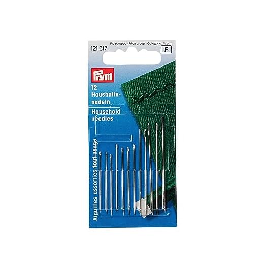 Prym 121317 Haushalts-Nähnadeln ST, 12 Stück/Packung VE 10, silberfarbig