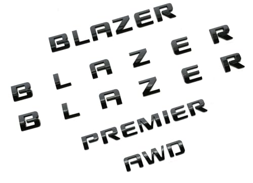 Repuesto de emblema 3D Premier AWD negro para personalización de Blazer 2019-2022