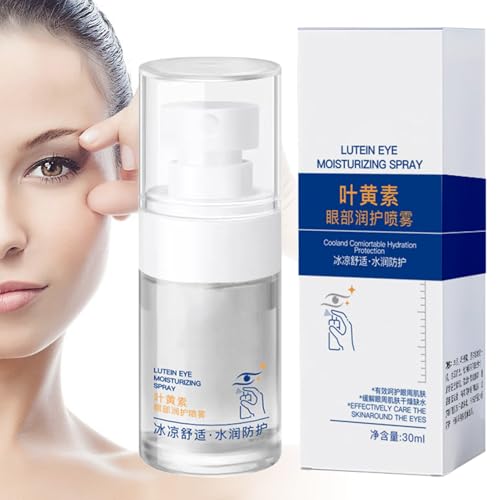 Spray hidratante para los ojos, niebla calmante de luteína, solución hidratante para el cuidado de los ojos secos, spray moisturizer nutritivo para irritación de eyes, acción rápida, niebla calmante