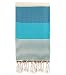 Swan Comfort 100% Natural Turkish Cotton Absorbent Beach Towel, Easy Care Ideal for Bath Spa Fitness Yoga Pool Yatch Swimwear Guest Gym - Blue - Light Blue