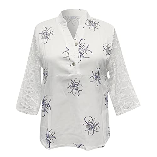 Cotton White Blouse Bell Sleeve Button Down Casual T Shirts Blouses Tops 3 4 Sleeve Chiffon Blouse Womens Tops Peach Women's Summer Work Tops Cold Shoulder Plaid Casual Pullover Sweatshirt Tunic Top #TOP2