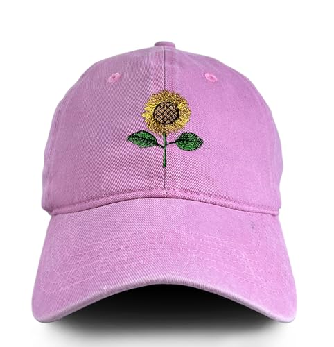 Gorra ajustable bordada con flor sonrisa para mujer miniatura 1