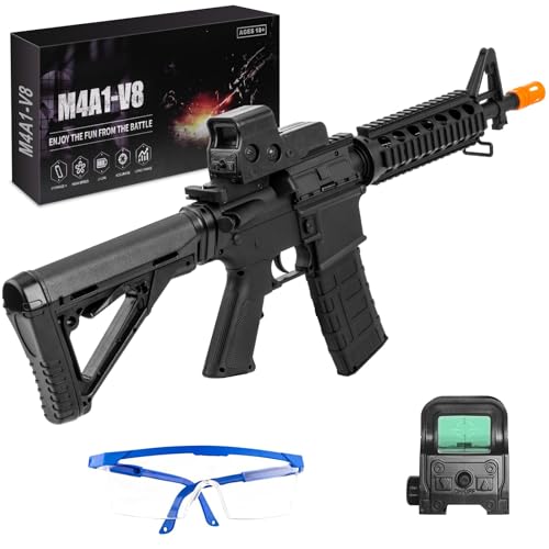 Gel Ball Blaster M4A1, Electric Orby Ball Gun, Full Auto, 280 FPS, 100 Ft Range, High-Speed Splat Gun, Large Mag, Outdoor Team Game Fun, Presents for...