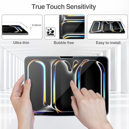 Image of VERTUS Premium Tempered Glass Screen Protector for Apple iPad Pro 13 M4 (7th Gen. 2024) with Anti-Scratch & Smudge Proof Coating