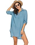 【Clothes Match】 Kann als Freizeithemd oder Cover-Up verwendet werden / Strandurlaub Badeanzug Bikini Cover-Ups, am besten für Bikini oder jede Sommer-Shorts.