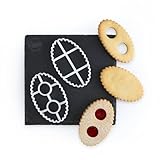 Lot de 2 Emporte-pièces Lunette de Romans | Biscuits sablés fourrés maison | Recette offerte | Idée cadeau pâtisserie | Fabriqués en France