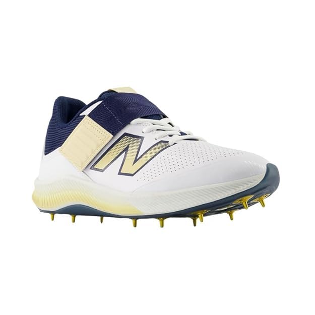FIRE FLY NB Cricket Shoes for Men, Spike Soles, Lightweight CK4040N6 Cricket Shoes with Full Metal Spikes (10) White Blue (B0D9P4MJ3V) Amazon Price History, Amazon Price Tracker
