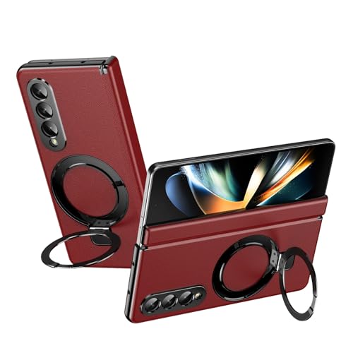 Coque rigide Galaxy Z Fold 4 rouge antichoc qui résout le problème de poids