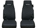 LKW SCANIA 4 Serie R 2 x LKW-Sitzbezüge Schwarz - 1 für den Fahrer und 1 für den Beifahrersitz