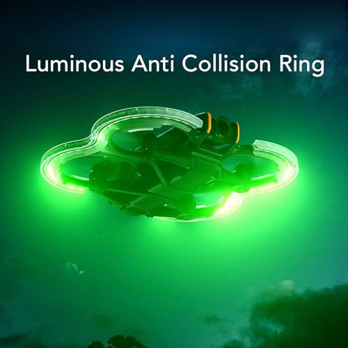 Image of ASHATA for Avata 2 Propeller Guard Protector, RGB Colorful Propeller Guard Bumper for for Avata 2, Lampshade Anti Collision Protector Cover Ring, Type C Charging