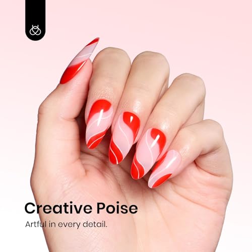 Image of Beetles Red Gel Nail Polish - 15ML /0.51Fl Oz., Classic Bright Heatwave Red Gel Polish, Color-Matched Bottle, Soak-Off UV LED, Long-Lasting Holiday & Summer Nails Art for DIY Beginners & Salon Pros