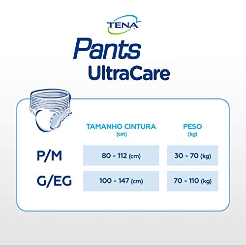 Tena Fralda Descartável Adulto Pants Ultra, Branco, G/EG