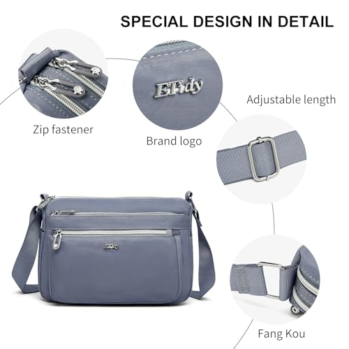 Image of ETidy Casual Nylon Shoulder Bag For Women | Large Capacity, Waterproof, Lightweight, Fashion Crossbody Bag, Handbag, Purse, Hobo Bag