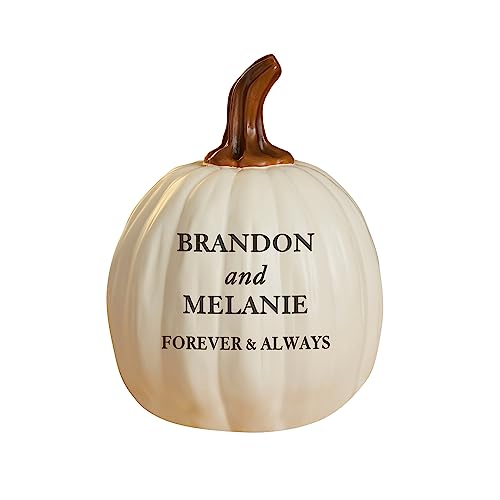 Personalization Universe Classic Elegance Wedding Pumpkin, Customizable Titles and Message