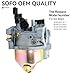 SOFO OEM GX160 Carburetor Kit Fit for Honda GX120 GX140 GX160 GX200 5.5HP 6.5HP Clones Engine for Predator 196cc 212cc #16100-ZH8-W61 with F6RTC Spark Plug