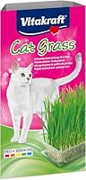 Vitakraft Cat Grass, Katzengras Saatenmischung, mit Vitaminen und Mineralien, schnell wachsend (1x 120g)