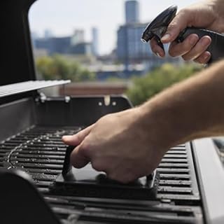 Weber Spirit E-310 barbecue a gas, 3 bruciatori, 51 x 46 cm superficie di cottura, griglia di mantenimento, termometro integrato, 2 ruote - Nero/Argento (1500864)