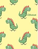 Dino skateboarder Notebook - Large 8.5x11 Inches-120 Pages- College Ruled: Composition Notebook