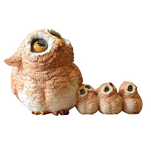 Gemmia Statue Miniature de Hibou de Jardin féerique- Le Plus Grand Amour Maternel