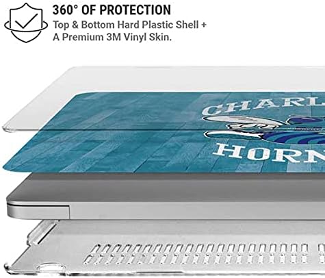 Skinit Case + Skin Compatible with MacBook Pro 15in (2016-19) - Officially Licensed NBA Charlotte Hornets Hardwood Classics Design