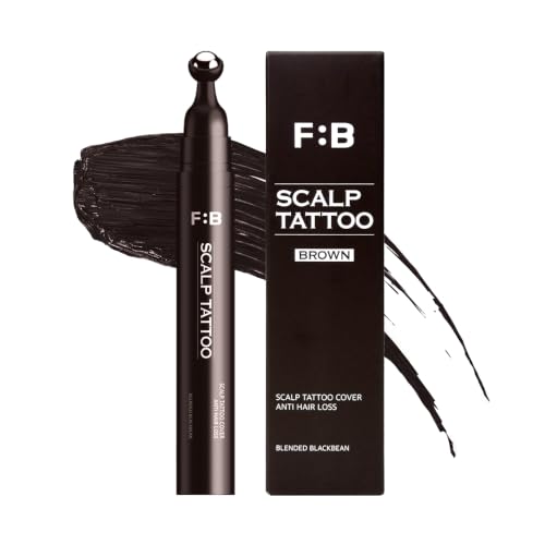 FORBEAUT Scalp Tattoo – Brown Hairline Filler for Thinning Spots & Parting Lines, Water & Sweat...