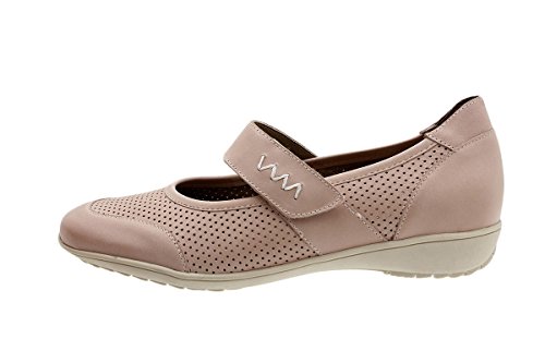 Exclusivos zapatos Mary-Jane PieSanto de piel noble artesanal en color nude