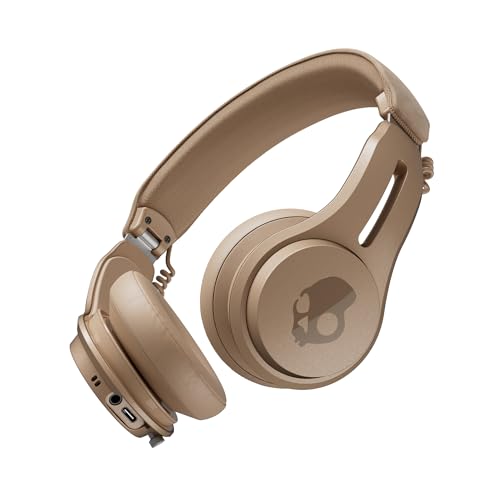 Skullcandy �����X�g�A Icon ANC �m�C�Y�L�����Z�����O ���C�����X�w�b�h�z�� IPX4�h���K�i 60���ԍĐ� �I���W�i���X�e�b�J�[�t�� (Primer Brown)