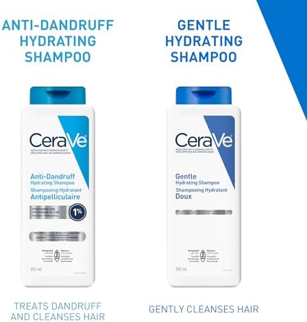 CeraVe Anti-Dandruff Hydrating Shampoo for Men & Women, Gently Cleanses Scalp & Hair While Reducing Flakes, Itchiness, and Irritation, Paraben-Free, Sulfate-Free, Suitable for All Hair Types. 355mL — view 8