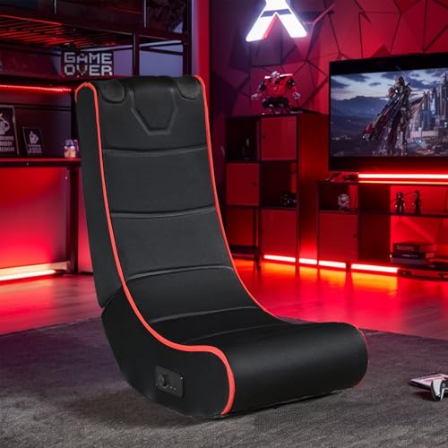 AnoYishev Foldable Gaming Chair, with Onboard Speakers,...