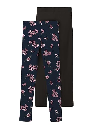 NAME IT M dchen Nkfvivian 2p Aop Legging Noos Hose, Dark Sapphire, 134-140...