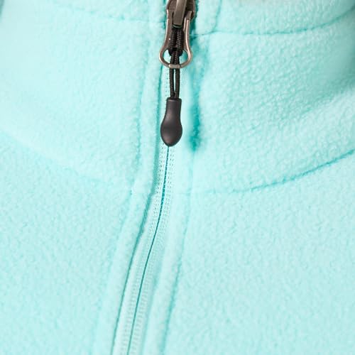 Amazon Essentials Women's Classic-Fit Full-Zip Polar Soft Fleece Jacket, Aqua Blue, Small