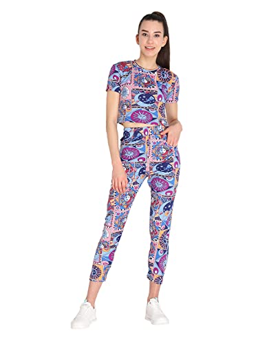 Image of CHKOKKO Women's Polyester Regular Fit Crop Top