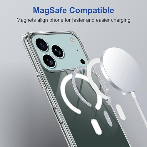 Image of Zapcase Back Case Cover for iPhone 17 Pro | Compatible for iPhone 17 Pro Back Cover | Compatible with Mag-Safe | Scratch-Resistant Back Cover | Clear