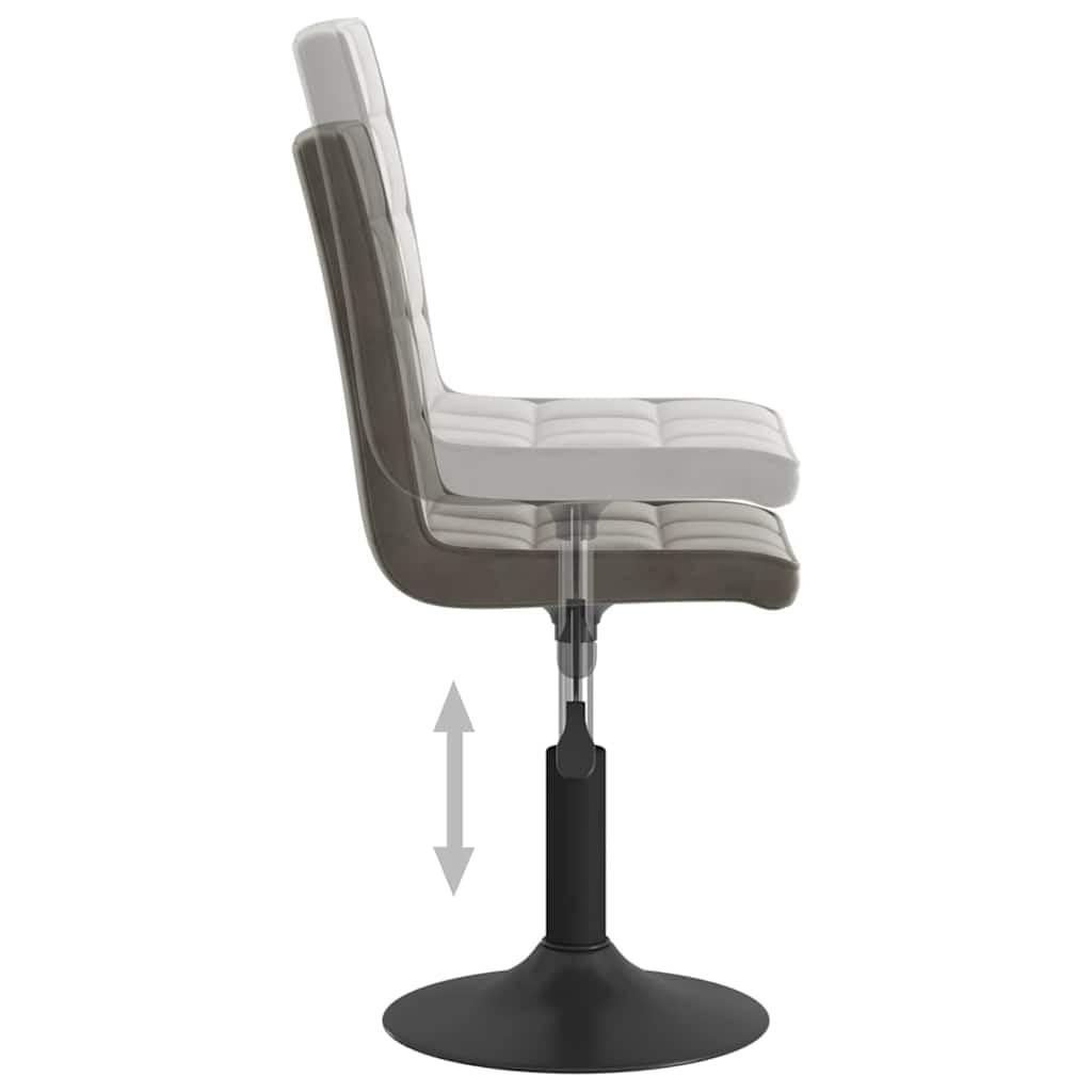 Hothingwell - Sillas giratorias (4 unidades), color gris oscuro | Marco de acero resistente, ajustable en altura, pivote de 360 grados, confort asiento de cocina