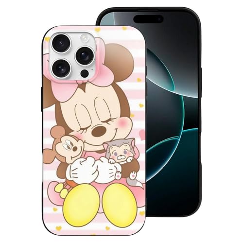 �~�b�L�[�}�E�X iPhone16ProMax�Ή��P�[�X �ϏՌ� TPU ���^ �A�C�t�H��16Pro Max�J�o�[ �y�� ���菝�h�~ �X�}�z�P�[�X �l�C �L�����N�^�[ Case