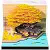 3D Memo Pad Paper Carving Art 3D Sticky Notes الراحة بعد الملاحظات الزواج شجرة Kawaii المفكرة مع حامل قلم خفيف DIY Creative Gifts