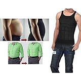 Men's Man Boobs Slimming Upper Body Compression Undershirt Stomach Gut Slimming Hider Fat Shrinker