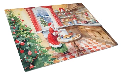 Tabla de cortar de vidrio templado decorativa rectangular 15x12 pulg miniatura 1