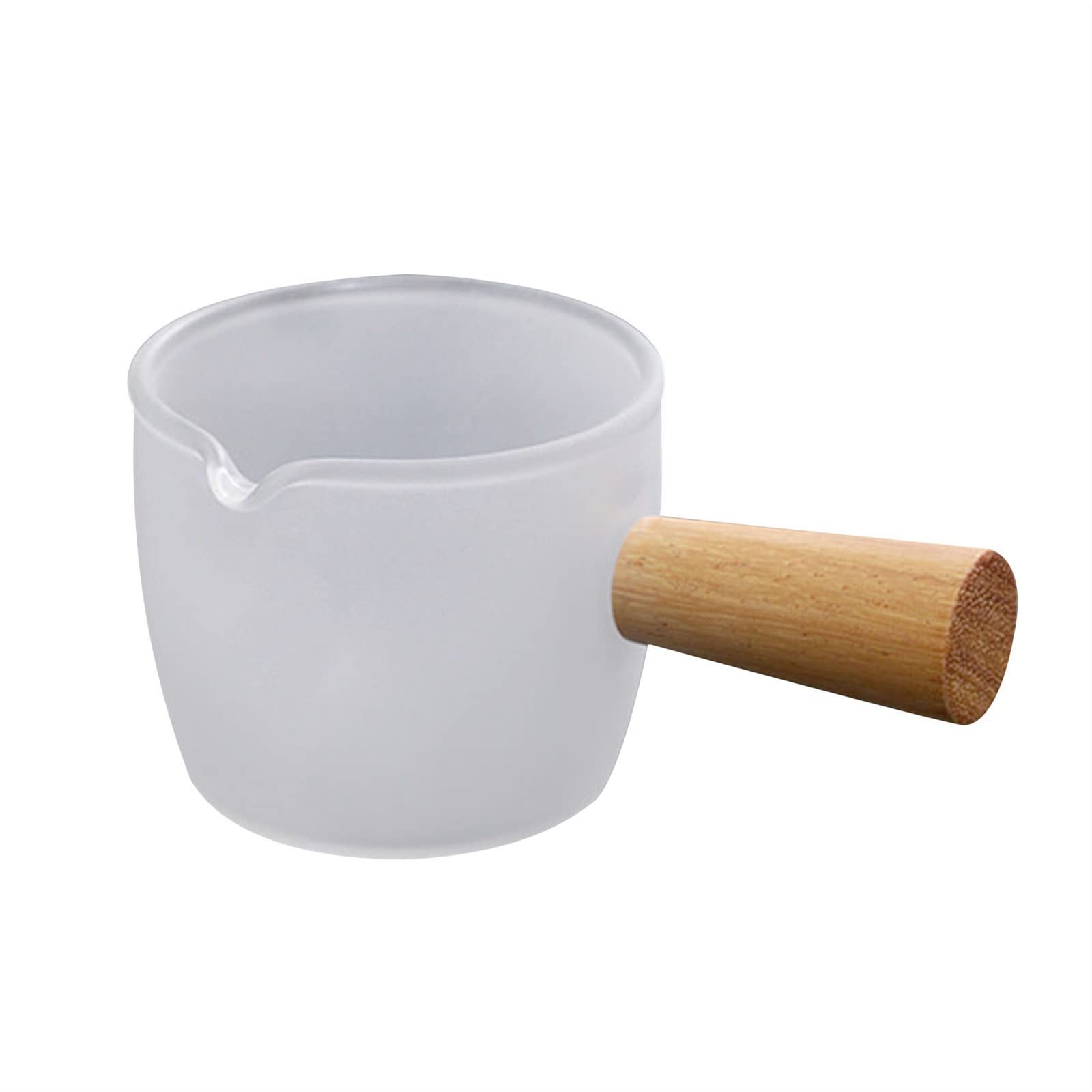Jarra de Cafe Jarra de café Cafetera Mini Lechera Cafetera de Vidrio Tetera de Leche Mini Tetera de Leche Cafetera Leche Duradera Café (Color : 100ml Frosted)