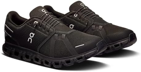 On Men's Cloud 6 Sneakers, Black/Black, 10.5 Medium US — view 6