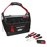 Wiha 91239 11 Piece Veto RedStripe TECH OT-LC Open Tote Tool Kit