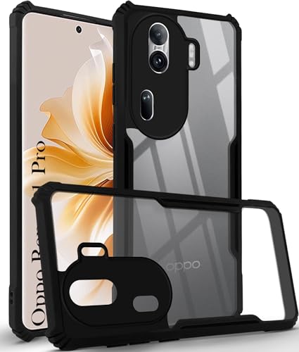 Image of Jkobi Back Cover Case for Oppo Reno11 Pro 5G (Shockproof with Polycarbonate Clear Panel | Professional Black)