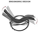 WOLTU Sonnenliege Gartenliege Schwingliege klappbare Relaxliege Liegestuhl - 4