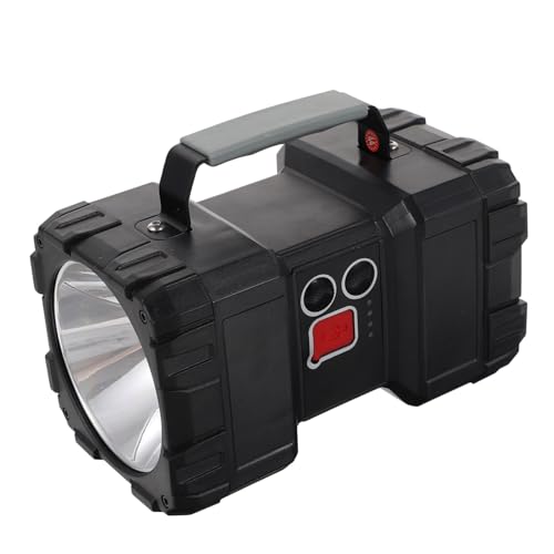 CANIGHT 1 conjunto lanterna recarregável de alta potência faróis LED portáteis para campismo e busca ao ar estrutura resistente e antiderrapante para caça e uso diário