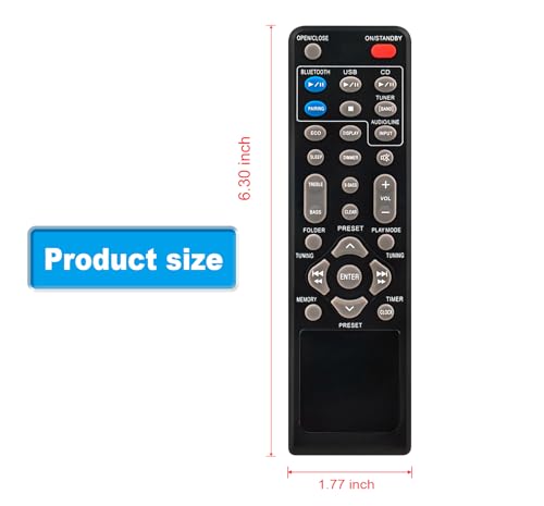 Télécommande Sharp RRMCGA357AWSA pour chaîne Hi-Fi XLHF102B XL-HF200P - 2