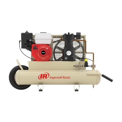 Ingersoll-Rand SS3J5.5GH-WB 5.5 Horsepower 8 Gallon Oiled Gas Twin Pontoon Compressor